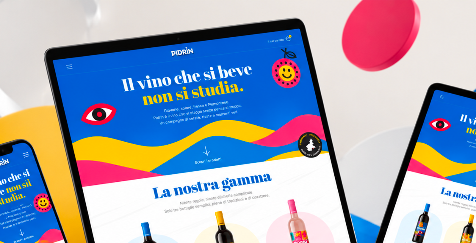 Progetto UX/UI, brand identity ed ecommerce Pidrìn