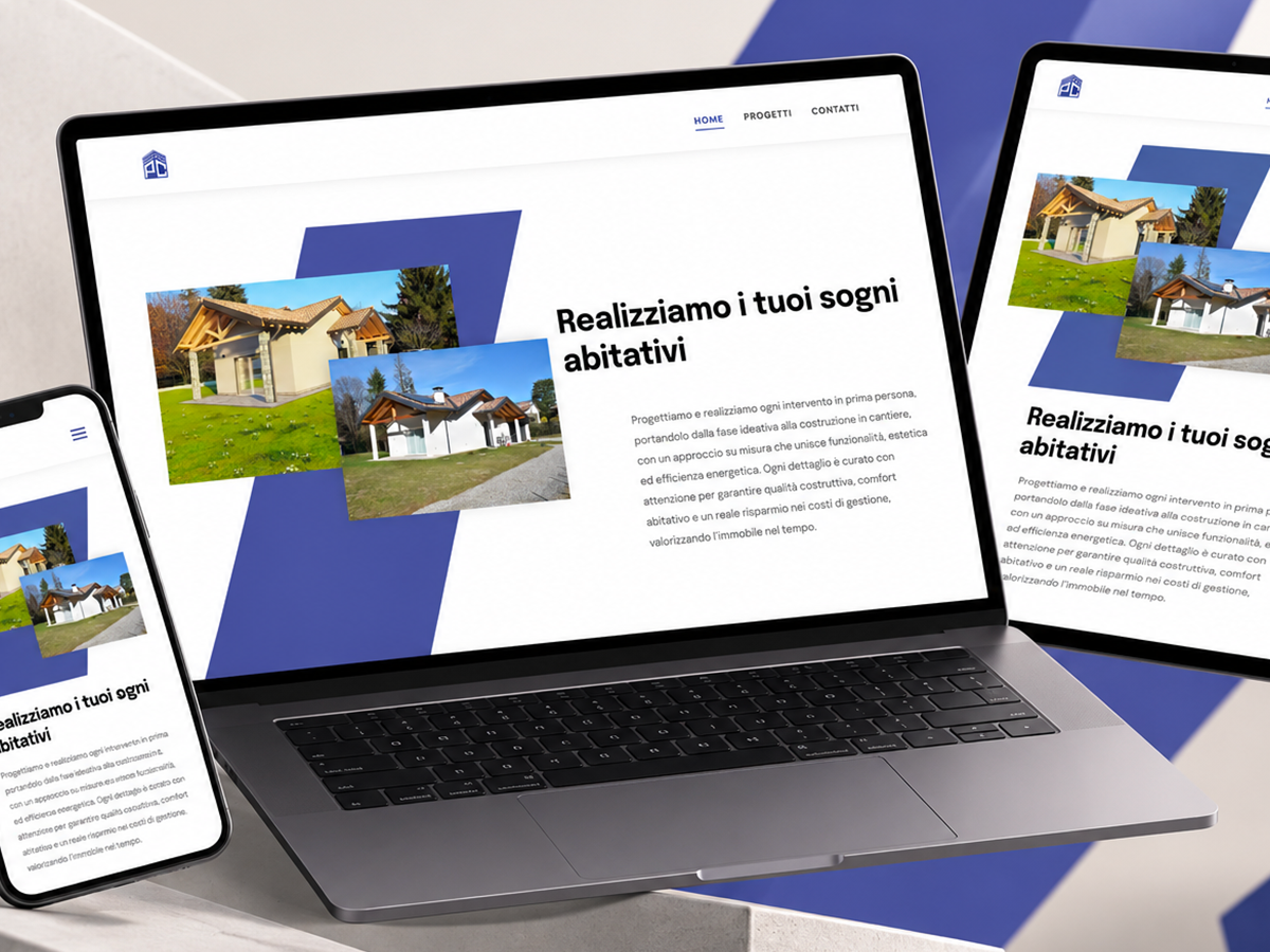 Web design e sviluppo sito corporate Pozzi Costruzioni